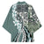 Aloha Vintage Plumeria Hawaiian Tapa Pattern Kimono Dark Turquoise Hawaiian Tapa Pattern - Polynesian Pride
