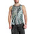 Aloha Vintage Plumeria Hawaiian Tapa Pattern Men Tank Top Dark Turquoise Hawaiian Tapa Pattern - Polynesian Pride