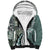 Aloha Vintage Plumeria Hawaiian Tapa Pattern Sherpa Hoodie Dark Turquoise Hawaiian Tapa Pattern - Polynesian Pride