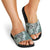 Aloha Vintage Plumeria Hawaiian Tapa Pattern Slide Sandals Dark Turquoise Hawaiian Tapa Pattern - Polynesian Pride