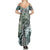 Aloha Vintage Plumeria Hawaiian Tapa Pattern Summer Maxi Dress Dark Turquoise Hawaiian Tapa Pattern - Polynesian Pride