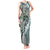 Aloha Vintage Plumeria Hawaiian Tapa Pattern Tank Maxi Dress Dark Turquoise Hawaiian Tapa Pattern - Polynesian Pride