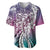Aloha Vintage Plumeria Hawaiian Tapa Pattern Baseball Jersey Gradient Hawaiian Tapa Pattern - Polynesian Pride