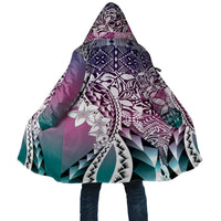 Aloha Vintage Plumeria Hawaiian Tapa Pattern Cloak Gradient Hawaiian Tapa Pattern - Polynesian Pride