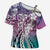 Aloha Vintage Plumeria Hawaiian Tapa Pattern Cross Shoulder Shirt Gradient Hawaiian Tapa Pattern - Polynesian Pride