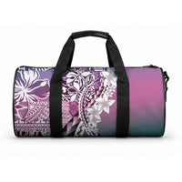 Aloha Vintage Plumeria Hawaiian Tapa Pattern Duffle Bag Gradient Hawaiian Tapa Pattern LT9 One size Gradient - Polynesian Pride