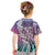 Aloha Vintage Plumeria Hawaiian Tapa Pattern Kid T Shirt Gradient Hawaiian Tapa Pattern - Polynesian Pride