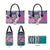 Aloha Vintage Plumeria Hawaiian Tapa Pattern Leather Bag Gradient Hawaiian Tapa Pattern - Polynesian Pride
