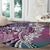 Aloha Vintage Plumeria Hawaiian Tapa Pattern Round Carpet Gradient Hawaiian Tapa Pattern - Polynesian Pride