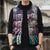 Aloha Vintage Plumeria Hawaiian Tapa Pattern Sleeveless Puffer Jacket Gradient Hawaiian Tapa Pattern - Polynesian Pride