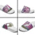 Aloha Vintage Plumeria Hawaiian Tapa Pattern Slide Sandals Gradient Hawaiian Tapa Pattern - Polynesian Pride