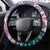 Aloha Vintage Plumeria Hawaiian Tapa Pattern Steering Wheel Cover Gradient Hawaiian Tapa Pattern - Polynesian Pride