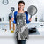 Aloha Vintage Plumeria Hawaiian Tapa Pattern Apron Gray Hawaiian Tapa Pattern - Polynesian Pride