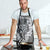 Aloha Vintage Plumeria Hawaiian Tapa Pattern Apron Gray Hawaiian Tapa Pattern - Polynesian Pride