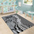 Aloha Vintage Plumeria Hawaiian Tapa Pattern Area Rug Gray Hawaiian Tapa Pattern - Polynesian Pride