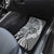 Aloha Vintage Plumeria Hawaiian Tapa Pattern Car Mats Gray Hawaiian Tapa Pattern - Polynesian Pride