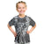 Aloha Vintage Plumeria Hawaiian Tapa Pattern Kid T Shirt Gray Hawaiian Tapa Pattern - Polynesian Pride