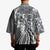 Aloha Vintage Plumeria Hawaiian Tapa Pattern Kimono Gray Hawaiian Tapa Pattern - Polynesian Pride