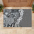 Aloha Vintage Plumeria Hawaiian Tapa Pattern Rubber Doormat Gray Hawaiian Tapa Pattern - Polynesian Pride