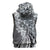 Aloha Vintage Plumeria Hawaiian Tapa Pattern Sleeveless Zip Hoodie Gray Hawaiian Tapa Pattern - Polynesian Pride