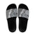Aloha Vintage Plumeria Hawaiian Tapa Pattern Slide Sandals Gray Hawaiian Tapa Pattern - Polynesian Pride