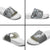 Aloha Vintage Plumeria Hawaiian Tapa Pattern Slide Sandals Gray Hawaiian Tapa Pattern - Polynesian Pride