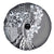 Aloha Vintage Plumeria Hawaiian Tapa Pattern Spare Tire Cover Gray Hawaiian Tapa Pattern - Polynesian Pride