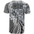 Aloha Vintage Plumeria Hawaiian Tapa Pattern T Shirt Gray Hawaiian Tapa Pattern - Polynesian Pride