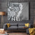 Aloha Vintage Plumeria Hawaiian Tapa Pattern Tapestry Gray Hawaiian Tapa Pattern - Polynesian Pride