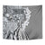 Aloha Vintage Plumeria Hawaiian Tapa Pattern Tapestry Gray Hawaiian Tapa Pattern - Polynesian Pride