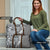Aloha Vintage Plumeria Hawaiian Tapa Pattern Travel Bag Gray Hawaiian Tapa Pattern - Polynesian Pride