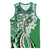 Aloha Vintage Plumeria Hawaiian Tapa Pattern Basketball Jersey Green Hawaiian Tapa Pattern - Polynesian Pride