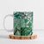 Aloha Vintage Plumeria Hawaiian Tapa Pattern Ceramic Mug Green Hawaiian Tapa Pattern - Polynesian Pride