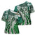 Aloha Vintage Plumeria Hawaiian Tapa Pattern Cross Shoulder Shirt Green Hawaiian Tapa Pattern - Polynesian Pride