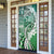 Aloha Vintage Plumeria Hawaiian Tapa Pattern Door Cover Green Hawaiian Tapa Pattern - Polynesian Pride