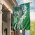 Aloha Vintage Plumeria Hawaiian Tapa Pattern Garden Flag Green Hawaiian Tapa Pattern - Polynesian Pride