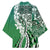 Aloha Vintage Plumeria Hawaiian Tapa Pattern Kimono Green Hawaiian Tapa Pattern - Polynesian Pride