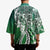 Aloha Vintage Plumeria Hawaiian Tapa Pattern Kimono Green Hawaiian Tapa Pattern - Polynesian Pride