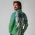 Aloha Vintage Plumeria Hawaiian Tapa Pattern Long Sleeve Polo Shirt Green Hawaiian Tapa Pattern - Polynesian Pride