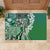 Aloha Vintage Plumeria Hawaiian Tapa Pattern Rubber Doormat Green Hawaiian Tapa Pattern - Polynesian Pride
