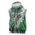 Aloha Vintage Plumeria Hawaiian Tapa Pattern Sleeveless Hoodie Green Hawaiian Tapa Pattern - Polynesian Pride