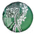 Aloha Vintage Plumeria Hawaiian Tapa Pattern Spare Tire Cover Green Hawaiian Tapa Pattern - Polynesian Pride