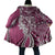 Aloha Vintage Plumeria Hawaiian Tapa Pattern Cloak Pink Hawaiian Tapa Pattern - Polynesian Pride