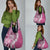 Aloha Vintage Plumeria Hawaiian Tapa Pattern Grocery Bag Pink Hawaiian Tapa Pattern - Polynesian Pride