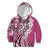 Aloha Vintage Plumeria Hawaiian Tapa Pattern Kid Hoodie Pink Hawaiian Tapa Pattern - Polynesian Pride
