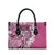 Aloha Vintage Plumeria Hawaiian Tapa Pattern Leather Bag Pink Hawaiian Tapa Pattern - Polynesian Pride