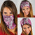 Aloha Vintage Plumeria Hawaiian Tapa Pattern Neck Gaiter Pink Hawaiian Tapa Pattern - Polynesian Pride
