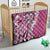 Aloha Vintage Plumeria Hawaiian Tapa Pattern Quilt Pink Hawaiian Tapa Pattern - Polynesian Pride