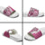 Aloha Vintage Plumeria Hawaiian Tapa Pattern Slide Sandals Pink Hawaiian Tapa Pattern - Polynesian Pride