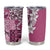 Aloha Vintage Plumeria Hawaiian Tapa Pattern Tumbler Cup Pink Hawaiian Tapa Pattern - Polynesian Pride